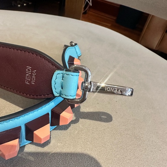 Fendi Multicolor Studded Shoulder Bag Strap - Picture 3 of 4